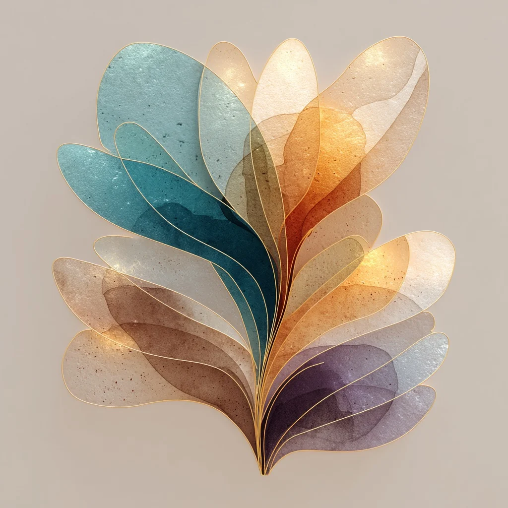 Abstract artwork from the Hotelya.art library, square