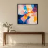 hy-shop-hy-0002-f-02-v1 Summer Brushwork framed in Black on a wall