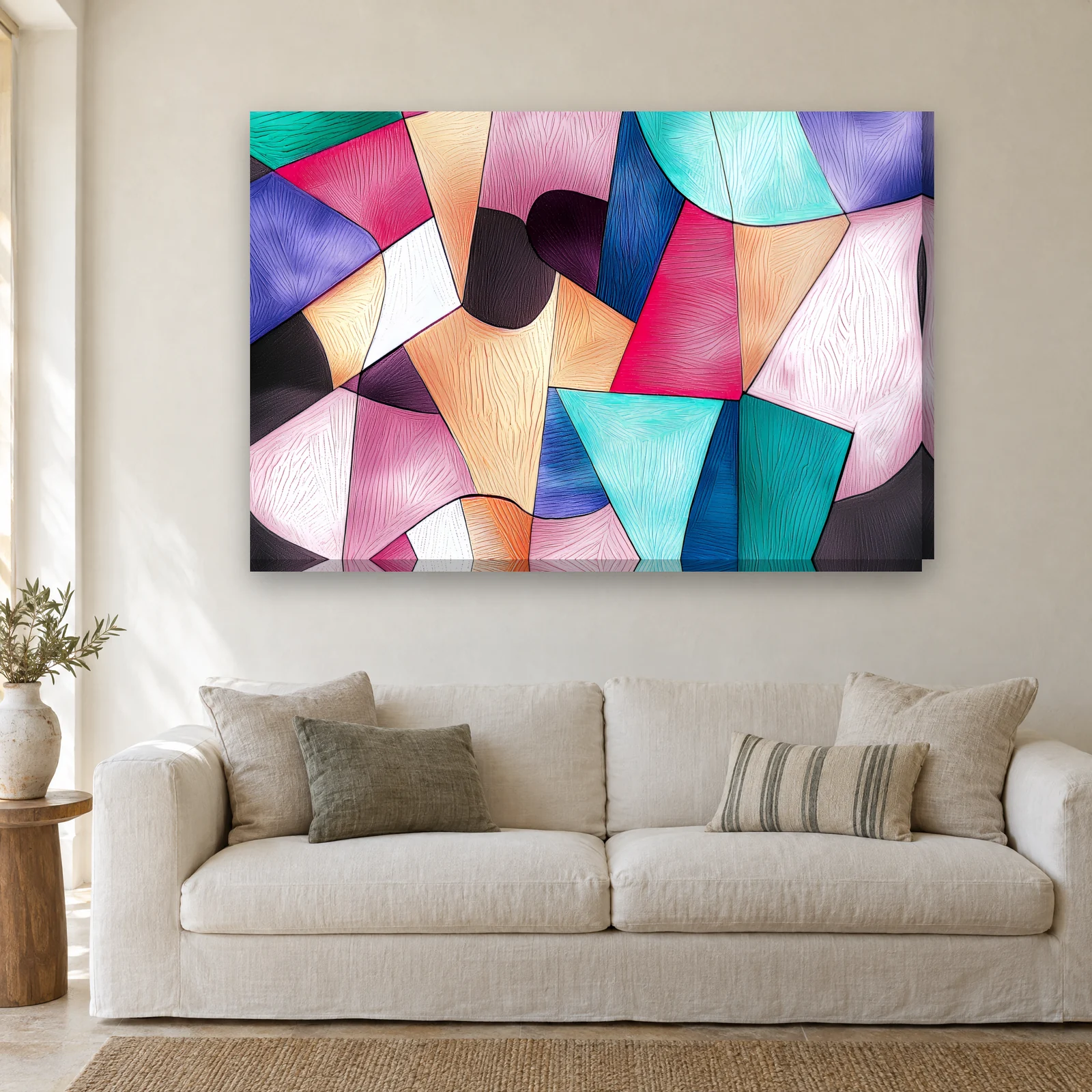 Glass Garden canvas on a wall