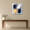 Stone and Gold canvas on a wall