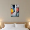 Gray Sun canvas on a wall