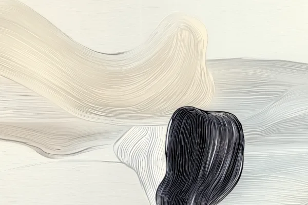 Cream Ribbon, the art itself (Quiet Stone)