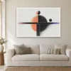Horizon Dots art print on a wall