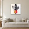Gold Petals canvas on a wall