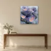 Lavender Cloud canvas on a wall