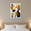Autumn Leaves framed in White on a wall