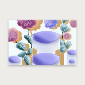 Paper Flowers, abstract art from Hotelya.art